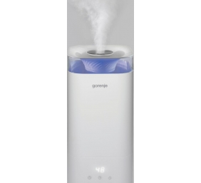 Gorenje | Air Humidifier | H50W | 26 W | Water tank capacity 5 L | Suitable for rooms up to 20 m² | Ultrasonic | Humidification capacity 210 ml/hr | White