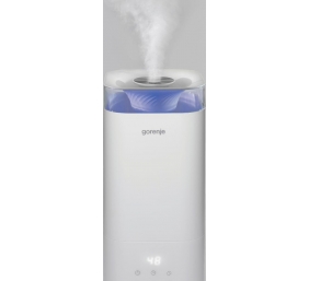 Gorenje | H50W | Air Humidifier | m³ | 26 W | Water tank capacity 5 L | Suitable for rooms up to 20 m² | Ultrasonic | Humidification capacity 210 ml/hr | White