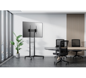 Neomounts Floor stand | FL50-540BL1 TV trolley | Adjustable Height, Tilt | 37-70 " | Maximum weight (capacity) 50 kg | Black
