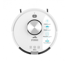 ETA | Vacuum Cleaner Robot | ETA423790000 Stormio | Wet&Dry | Operating time (max) 120 min | Li-Ion | 2400 mAh | Dust capacity 0.6 L | White