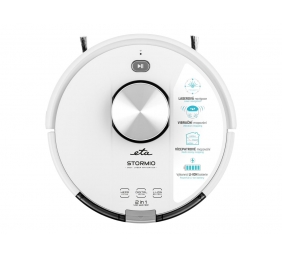 ETA | Vacuum Cleaner Robot | ETA423790000 Stormio | Wet&Dry | Operating time (max) 120 min | Li-Ion | 2400 mAh | Dust capacity 0.6 L | White