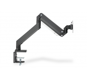 Digitus Desk Mount | Universal Single Monitor Mount with Gas Spring and Clamp Mount | Adjustable Height, Rotate, Tilt, Swivel | 15-35 " | Maximum weight (capacity) 15 kg | Black