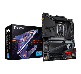 Gigabyte | Z790 A ELITE AX DDR4 1.0 M/B | Processor family Intel | Processor socket  LGA1700 | DDR4 DIMM | Memory slots 4 | Supported hard disk drive interfaces 	SATA, M.2 | Number of SATA connectors 4 | Chipset Intel Z790 Express | ATX