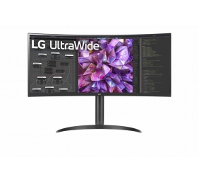 LG | Curved Monitor | 34WQ75C-B | 34 " | IPS | QHD | 21:9 | 60 Hz | 5 ms | 3440 x 1440 | 300 cd/m² | HDMI ports quantity 2 | Black | Warranty 24 month(s)