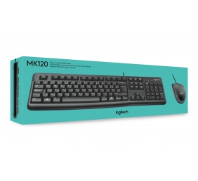 Laidinė Klaviatūra ir pelė Logitech MK120, US 920-002562
