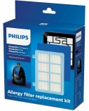 Philips Replacement Kit FC8010/02, Allergy H13 filter replacement kit compatible with Philips PowerPro Compact, PowerPro Active and PowerPro City ranges