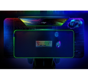 Razer Goliathus Chroma Žaidimų pelės kilimėlis 3XL, 1200 x 550 x 3.5 mm, Juoda