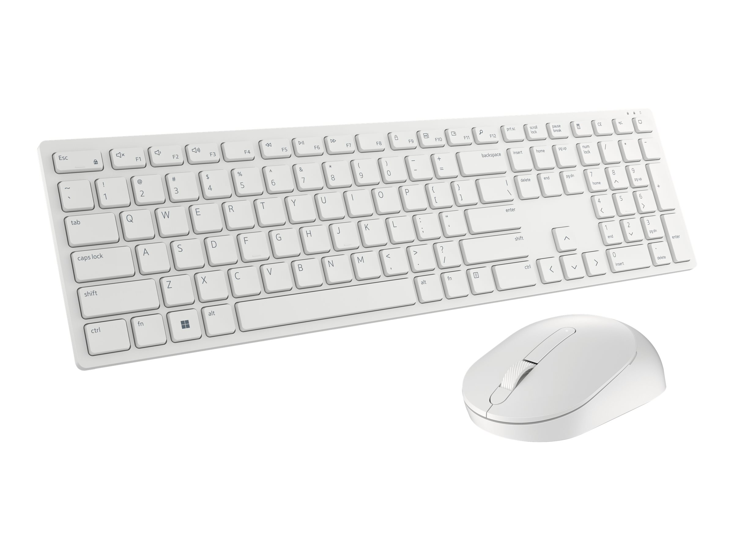 Dell | Keyboard and Mouse | KM5221W Pro | Keyboard and Mouse Set | Wireless | Mouse included | Russian | White | 2.4 GHz