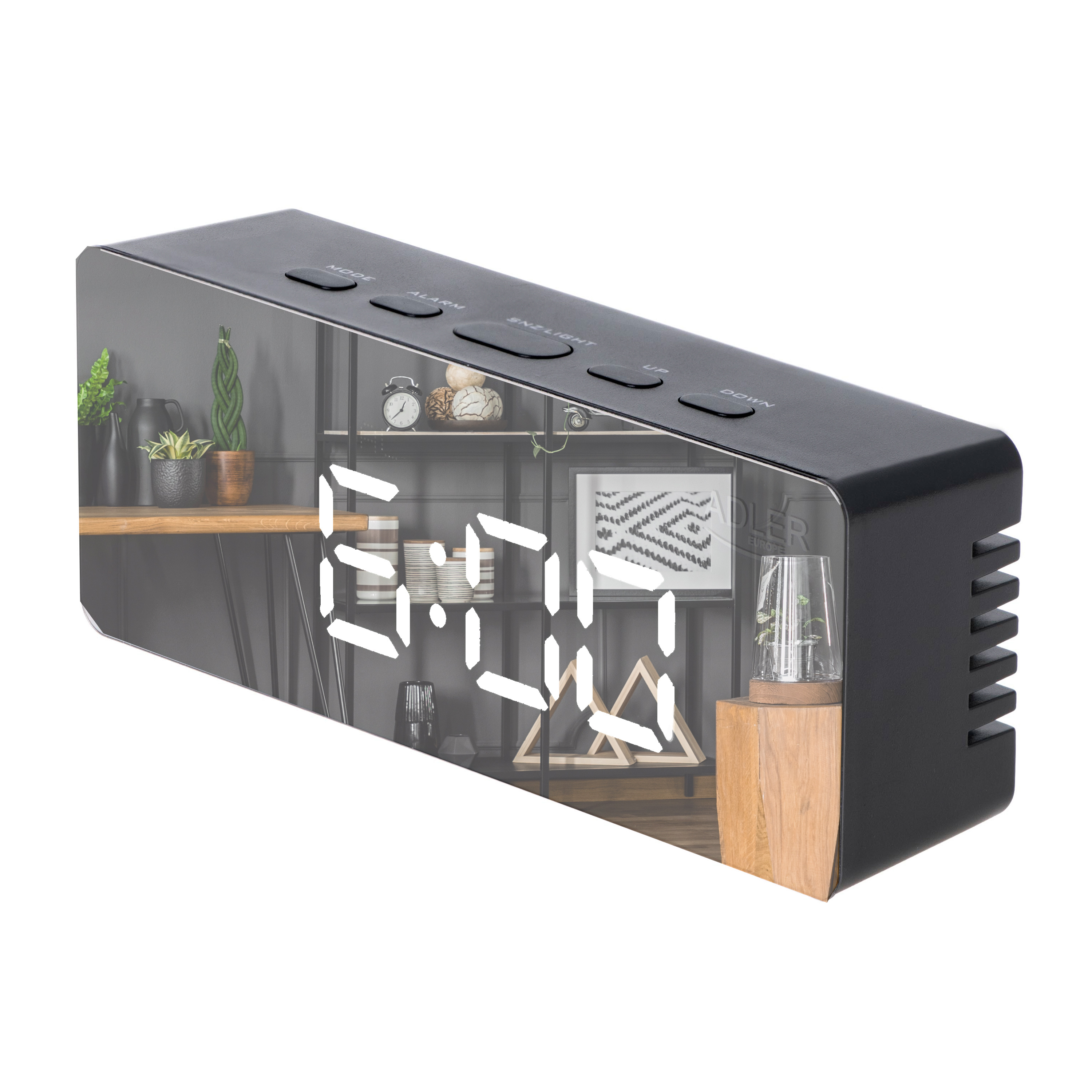 Adler | Alarm Clock | AD 1189B | Alarm function | Black