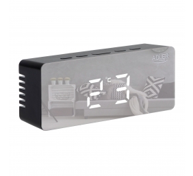 Adler | Alarm Clock | AD 1189B | Alarm function | Black