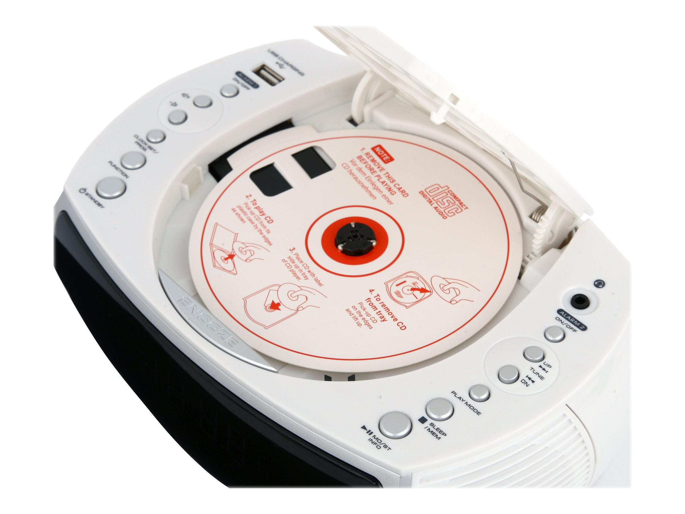 Camry | Alarm Clock | CR 1150w | Alarm function | White