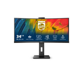 Philips | Curved Monitor | 34B1U5600CH/00 | 34 " | VA | WQHD | 21:9 | 120 Hz | 4 ms | 3440 x 1440 | 350 cd/m² | HDMI ports quantity 1 | Black