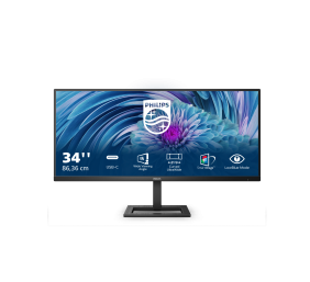 Philips | Monitor | 346E2LAE | 34 " | VA | WQHD | 21:9 | 100 Hz | 4 ms | 3440 x 1440 | 300 cd/m² | HDMI ports quantity 1
