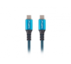 Lanberg | USB-C to USB-C Cable | Black/Blue | 0.5 m