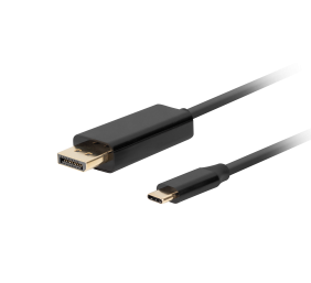 Lanberg USB-C to DisplayPort Cable, 1 m 4K/60Hz, Black | Lanberg | USB-C to DisplayPort Cable | Black | 1 m