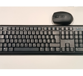 Ecost Prekė po grąžinimo Trust Ymo belaidės klaviatūros pelės rinkinys, vokiškas QWERTZ išdėstymas,
