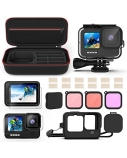 Ecost Prekė po grąžinimo Povandeninis vandeniui atsparus korpusas, suderinamas su GoPro Hero10/9, į