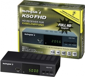 Ecost Prekė po grąžinimo Morgan´s K50 FHD skaitmeninis Full HD kabelinis imtuvas su įrašymo funkcija