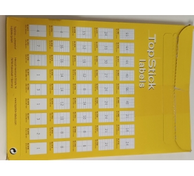 Ecost prekė po grąžinimo, Lipnios daugiafunkcinės etiketės Topstick, 8 etiketės A4 lape, 800 etikeči
