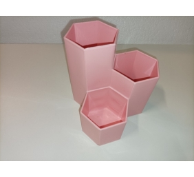 Ecost prekė po grąžinimo, Toymytoy šešiakampio formos rašiklio laikiklio konteineris Plastikinis pie