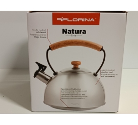 Ecost prekė po grąžinimo, Indukcinis dujinis virdulys Florina 2,3 l retro vintažinis švilpiantis vir