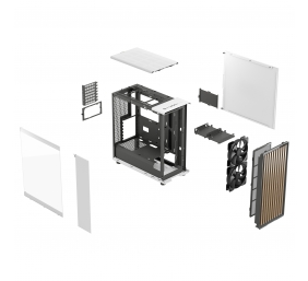 Fractal Design North Chalk White TG Clear Tint | Fractal Design