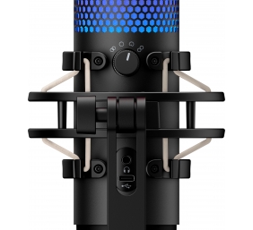 HyperX QuadCast S Mikrofonas USB-C, 3.5mm jack, RGB Lighting, Juoda