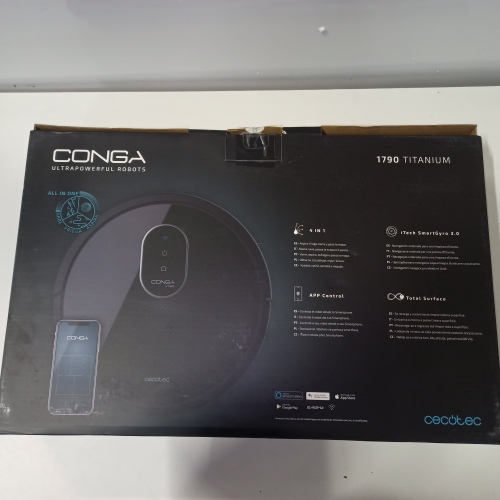 Ecost prekė po grąžinimo, Cecotec Conga 1790 Titanium robotas dulkių siurblys