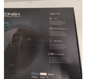 Ecost prekė po grąžinimo, Cecotec Conga 1790 Vital. iTech SmartGyro technologija, 2100 Pa