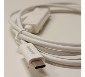 Ecost prekė po grąžinimo, PureLink IS2200-015 vaizdo kabelio adapteris 1,5 m USB Type-C HDMI Baltas