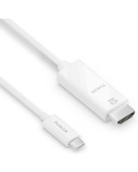 Ecost prekė po grąžinimo, PureLink IS2200-015 vaizdo kabelio adapteris 1,5 m USB Type-C HDMI Baltas