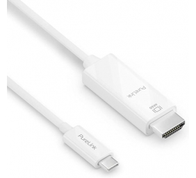 Ecost prekė po grąžinimo, PureLink IS2200-015 vaizdo kabelio adapteris 1,5 m USB Type-C HDMI Baltas