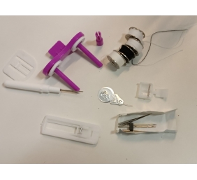 Ecost prekė po grąžinimo, Domoclip DOM343 laisvų rankų siuvimo mašina 14 integruotų modelių LED lemp