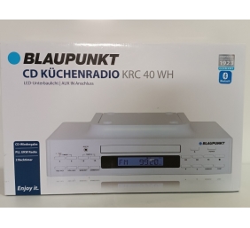 Ecost prekė po grąžinimo, Blaupunkt virtuvės radijas KRC 40 WH, PLL FM radijas, Bluetooth, Aux-In, C