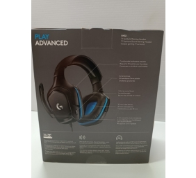 Ecost prekė po grąžinimo, Logitech G432 laidinės žaidimų ausinės 7.1 erdvinio garso, DTS ausinės: X