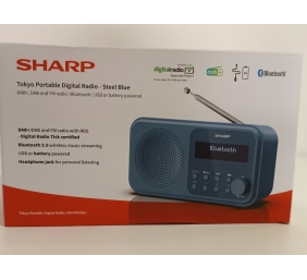 Ecost prekė po grąžinimo, SHARP DR-P420 (BL) Tokyo Nešiojamasis skaitmeninis radijo imtuvas (DAB/DAB