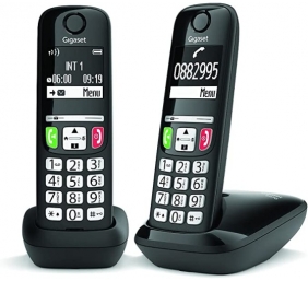 Ecost prekė po grąžinimo, Gigaset E275 duo. Du belaidžiai telefonai su dideliais klavišais ir stipri