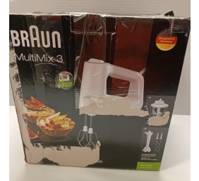 Ecost prekė po grąžinimo, Braun HM 3135 WH Rankinis maišytuvas 500 W Pilka, balta