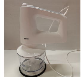 Ecost prekė po grąžinimo, Braun HM 3135 WH Rankinis maišytuvas 500 W Pilka, balta
