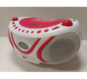 Ecost prekė po grąžinimo, Metronic Radio CD-MP3 - Boombox - pop rožinės spalvos