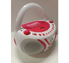 Ecost prekė po grąžinimo, Metronic Radio CD-MP3 - Boombox - pop rožinės spalvos