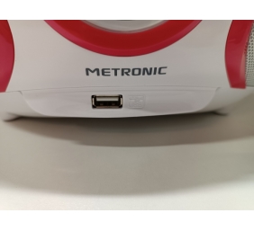 Ecost prekė po grąžinimo, Metronic Radio CD-MP3 - Boombox - pop rožinis
