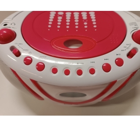 Ecost prekė po grąžinimo, Metronic Radio CD-MP3 - Boombox - pop rožinis