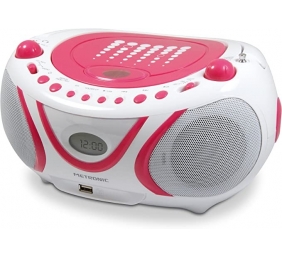 Ecost prekė po grąžinimo, Metronic Radio CD-MP3 - Boombox - pop rožinis