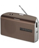 Ecost prekė po grąžinimo, Grundig Music 60 asmeninis analoginis rudas, sidabrinės spalvos
