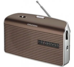 Ecost prekė po grąžinimo, Grundig Music 60 asmeninis analoginis rudas, sidabrinės spalvos