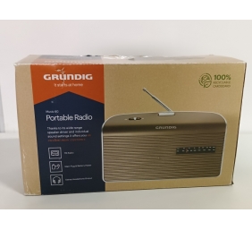 Ecost prekė po grąžinimo, Grundig Music 60 asmeninis analoginis rudas, sidabrinės spalvos