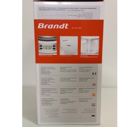 Ecost prekė po grąžinimo, Brandt CAF1318ES Elektrinis filtruotas kavos virimo aparatas - 18 puodelių