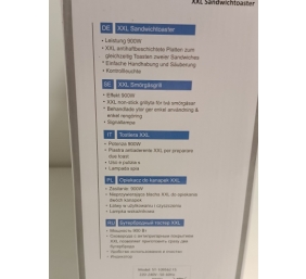 Ecost prekė po grąžinimo, Sumuštinių skrudintuvas Emerio XXL, tinka visų dydžių skrebučiams, be BPA