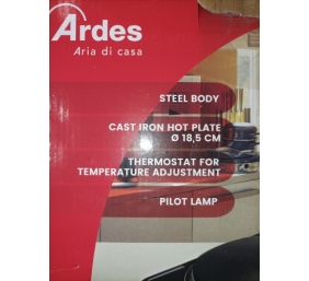 Ecost prekė po grąžinimo, ARDES - AR1F19 elektrinė kaitlentė, 1 ketaus kaitvietė, 1500 W